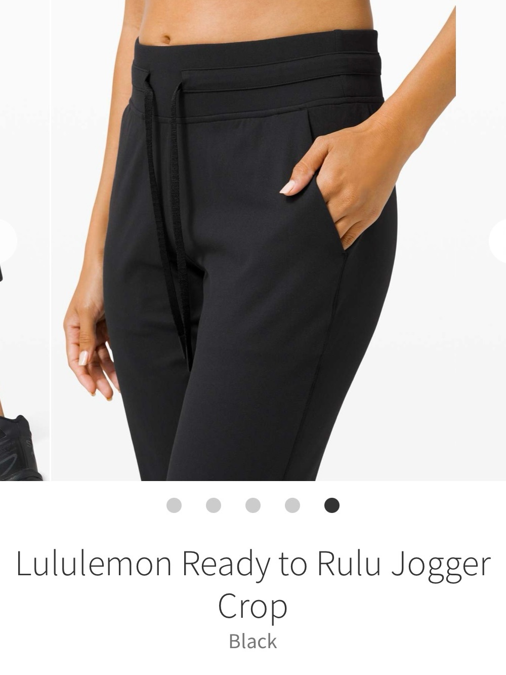Lululemon Ready to Rulu Jogger Crop in Black - size 6!
